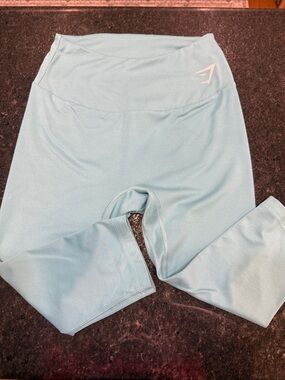 Gymshark Aqua High-Waist Capri Leggings